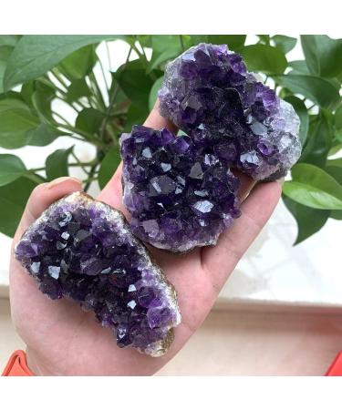 100-120g Natural Stone deep Amethyst Quartz Crystal Cluster Specimen - Buy Online on GoSupps.com