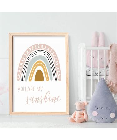 Rainbow Clouds Poster Set - Kids Room Decor | 30x40 cm Wall Art for Boys & Girls | Unframed Nursery Decoration - Buy Online on GoSupps.com