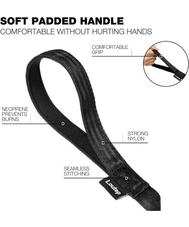 Loutep Strong Nylon Dog Towline Leash - 3m 5m 10m 15m 20m - Padded Handle Black - Durable International Shipping - Buy Online on GoSupps.com