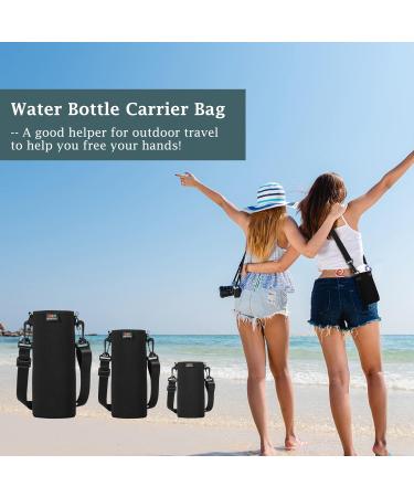Nuovoware Universal Drinking Bottle Pocket Case - Neoprene Water Flashing Bag with Adjustable Weightless Beam | Perfect Protective Cover for Travel & Adventures - Buy Online on GoSupps.com