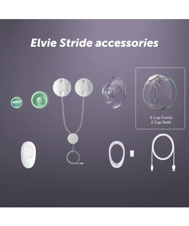 Elvie Stride 5oz Breast Pump Cups - 2 Pack, BPA-Free Silicone, Dishwasher Safe - Buy Online on GoSupps.com