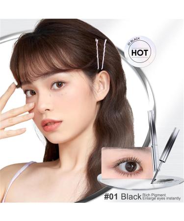 3D Curling Eyelash Iron Mascara - 2 colors Iron Brush Mascara Iron Strong Mascara Metal Tiny Tube Waterproof Makeup Mascara (Precision Black) Precision Black - Buy Online on GoSupps.com