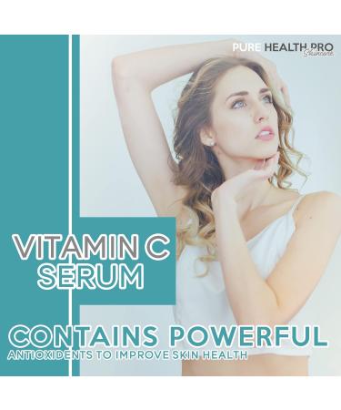 Pure Health Pro Skincare - Vitamin C Serum - Brighten Complexion - Age-Defying Facial Serum - Reduce Appearance of Skin Discolorations Hyperpigmentation Dark Spots Dark Circles - Promote Collagen - Buy Online on GoSupps.com