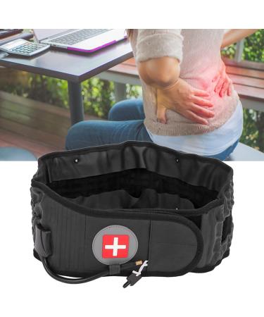 Inflatable Decompression Belts for Back Pain Relief - Lumbar Support for Hyperglycemia - Black - Buy Online on GoSupps.com