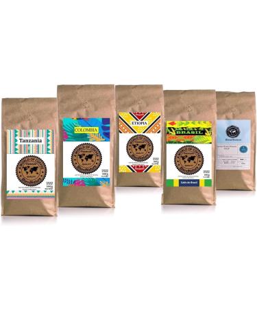 Coffee beans 1kg Natural 100% Arabica - Exclusive origin Colombia - Rated 82 points by the Specialty Coffee Association (SCA) - for its aromatic flavor and excellence - Buy Online on GoSupps.com