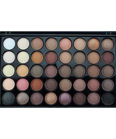 40 Color Eyeshadow Palette - Colorful Matte & Shimmer Makeup Set with Brush | International Shipping - Buy Online on GoSupps.com