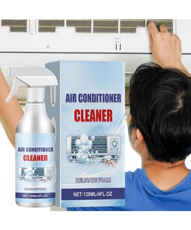 Air Conditioner Cleaner Spray - 120ml Rinse-Foam Spray Ac Coil Cleaner Foaming Air Conditioner Coil Cleaner Spray for Dust Dirt - Buy Online on GoSupps.com