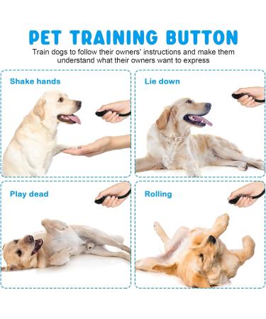 Exryhon 4Pcs Dog Buttons and 2 Pet Training Clicker with Wrist Strap Dog Speech Training Buzzers Voice Recording Button 30 Second Record & Playback Train Your Dog to Express Their Ideas White+blue+yellow+light Blue green+black - Buy Online on GoSupps.com