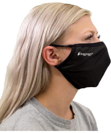 FROGG TOGGS Micro Chilly Face Mask 3 Pack - Black One Size | Cool & Comfortable UV Protection for Outdoor Activities - Buy Online on GoSupps.com