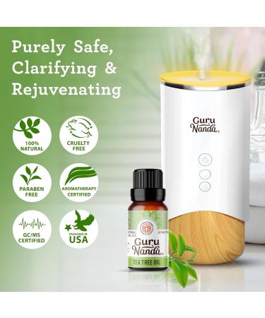 100% Pure Tea Tree Essential Oil - 30 ml (2 Pack) for Skin, Nails, Hair, Acne & Dandruff Control - GuruNanda Therapeutic Grade Oil - Aromatherapy Diffuser, Skin Care & Beauty - Buy Online on GoSupps.com