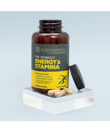 Energy & Stamina Capsules Caffeine-Free Strength Support Mushrooms Thai Ginger for Endurance Power & Faster Recovery 60 Vegan Capsules - Buy Online on GoSupps.com