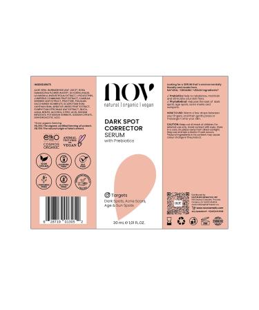 NOV Dark Spot Corrector Serum - Dark Spot Remover for Face - Acne Scar and Redness Reducing Face Serum - All Skin Types - 1.01 oz - Buy Online on GoSupps.com