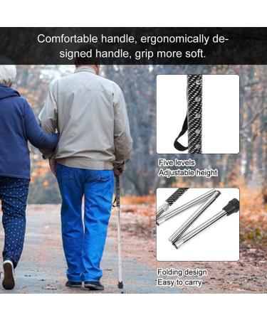 Walking Stick Walkers for Seniors Walking Cane Anti- Slip HEI Adjustable Cane Foldable Walking Cane Fold-up Collapsible Adjustable Portable Hand Walking Stick rollator Walker Durable Mobility Aid - Buy Online on GoSupps.com