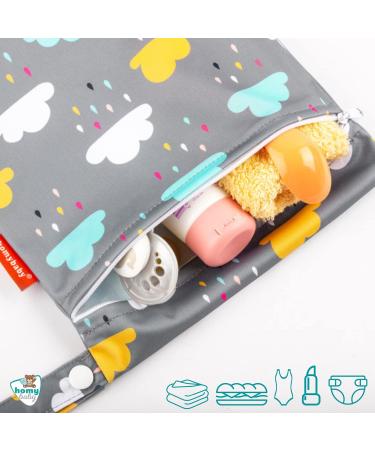 Homybaby Waterproof Wetbag Set x2 - Ideal for Diapers & Kids - Durable Laundry Bags for Kindergarten & Travel - Buy Online on GoSupps.com