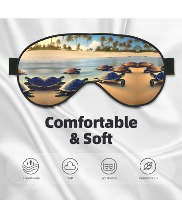 Shop Turtles on The Beach Eye Mask | Soft Adjustable Sleep Mask for Men & Women - International Shipping Available - Buy Online on GoSupps.com