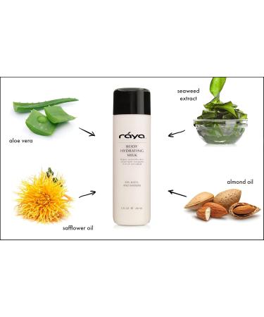 Raya Body Hydrating Milk 8 oz - Moisturizing & Restorative Body Lotion with Natural Oils & Vitamins | Softens & Calms Skin | International Shipping Available - Buy Online on GoSupps.com