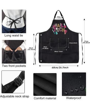 PXTIDY Nail Tech Waterproof Apron with Pockets - Adjustable, Ideal Nail Tech Gift and Salon Essential - Buy Online on GoSupps.com