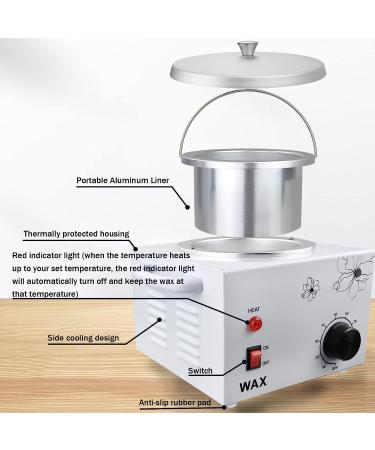 Flngr Professional Wax Warmer - 0-80C Temperature Control - Large Pot for Hair Removal & Paraffin - Salon Equipment & Self-use Gift - Buy Online on GoSupps.com