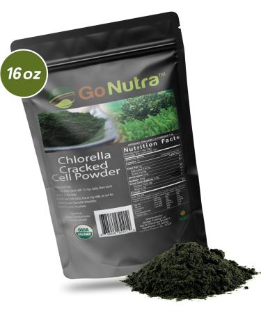 Go Nutra - Chlorella Powder Pure Greens Powder with Vitamins Minerals and Antioxidants All Natural Greens Superfood Powder Chlorella Cracked Cell Green Powder Non-GMO Vegan 16 oz Organic Chlorella Powder 16 Ounce (P  - Buy Online on GoSupps.com