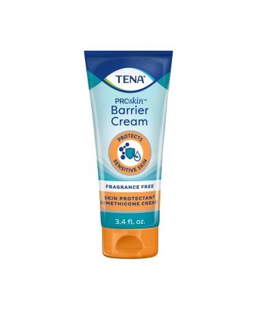 TENA ProSkin Barrier Cream for Fragile Skin Fragrance Free 3.4 Fl. Oz Pack of 1 3.4 Fl. Oz (Pack of 1)