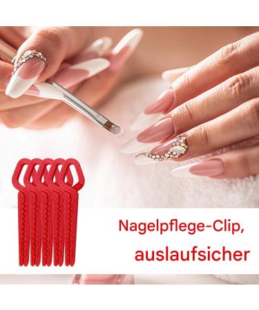  Generisch Set of 5 manicure clips for nail polish - 3D printed - Reusable - Leak-proof - For home travel parties everyday use - Buy Online on GoSupps.com