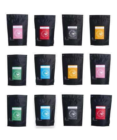 Pure Roasters Roast Beans & Ground Coffee Pick N Mix | Choose From 10+ Flavours | Bolt Strong-Dark Renton Medium-Dark Heavy Goff Renton Medium Dark More - Pack of 5 X 250g 250 g (Pack of 5)