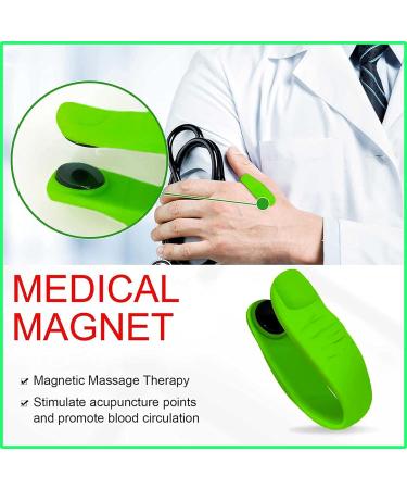 Suoapaiq Hand Pressure Point Clip 2 Pack - LI4 Acupressure for Detoxification, Slimming & Migraine Relief - Drug-Free Natural Headache & Tension Relief (Green) - Buy Online on GoSupps.com