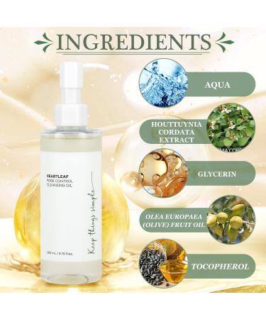 200 ml Heartleaf Pore Control Cleansing Oil & Foam - Deep Pore Cleanser with Centella & Quercetinol - Premium Oil Cleanser for Clear Skin - Buy Online on GoSupps.com