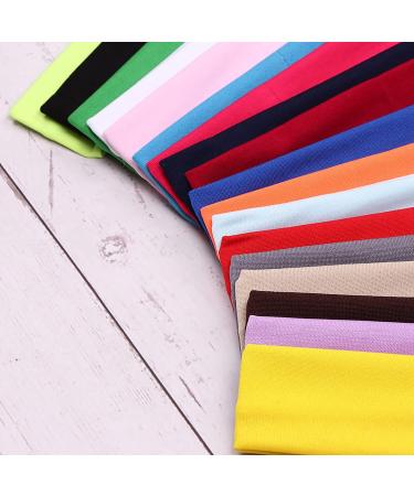 YMHPRIDE 18-Piece Colorful Sports Yoga Headbands - Stretchy Cotton Hairbands for Girls & Women | Perfect for Fitness & Fashion - Buy Online on GoSupps.com