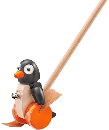 Selecta 62071 Pingo Push-Along & Pull-Along Wooden Toy - Colorful 13 cm Figure for Kids | International Shipping Available - Buy Online on GoSupps.com