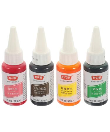 SOLUSTRE 4 Food Coloring Decor Cake Kit Kitchen Baking Supplies Candy Baking Supplies Icing Colors Cake Food Egg Coloring Kit Food Dye Cake Baking Supplies Christmas Xanthan Gum Water Oil