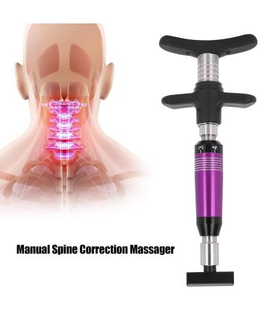 Durable Manual Chiropractor Tool | Stainless Steel Hand-held Chiropractic Adjuster with 4 Massage Heads - International Shipping Available - Buy Online on GoSupps.com