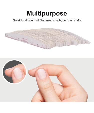 Portable 240/240 Grit Nail Files with Double Sided Emery Board Suitable for Finishing Nails Toenails Acrylic Nails and Fake Nails - Buy Online on GoSupps.com