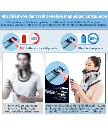 Hold Sound Neck Pull Device - Adjustable Neck Traction with 3 Power Levels & 8 Airbag Support for Pain Relief & Stretching - International Shipping Available - Buy Online on GoSupps.com