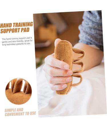 FRCOLOR Palm Finger Splitter & Thumb Protector - Anti Ulcer Hand Cushion & Finger Exerciser - Light Brown 14x5x5cm for Elderly - Buy Online on GoSupps.com