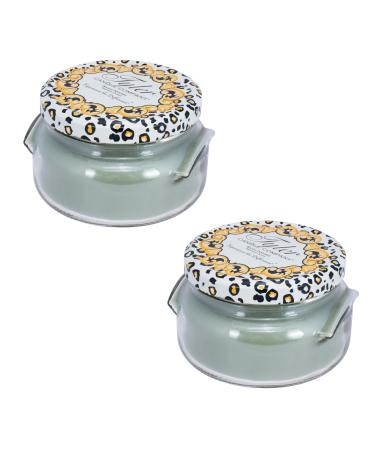 Tyler Sage Green 2-Wick 11 Ounce Glass Aromatherapy Scented Jar Candle Pack of 2 Hippie Chick