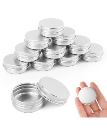 Ukofew 10 pieces of aluminum empty tin can cream can travel 15 ml aluminum doses portable small metal can round travel cream can for cream lotion masks cosmetics nail art - Buy Online on GoSupps.com