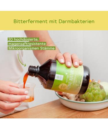 Bitter -Liebe Bitter Probio Cultures Complex | Liquid Intestinal Bacteria | 20 Strains & 15 Billion Bacteria | Enhanced Digestive Health - Buy Online on GoSupps.com