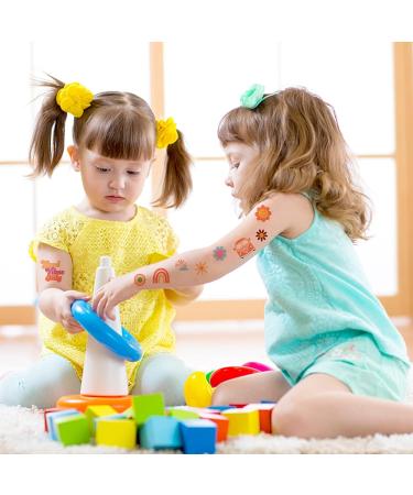 Groovy Temporary Tattoos - Set of 6 Sheets for Parties & Birthdays - Buy Online on GoSupps.com
