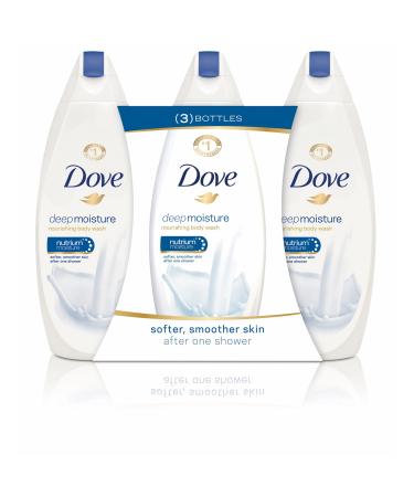 Dove Deep Moisture Nourishing Body Wash 24 oz Pack of 3