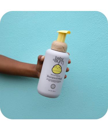 Sun Bum Baby Bum Shampoo & Wash & Bubble Bath - Tear Free Foaming Soap with Coconut Oil for Sensitive Skin | Natural Fragrance | Gluten Free & Vegan - Buy Online on GoSupps.com