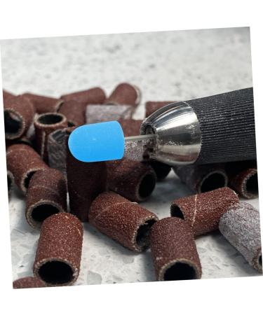 3 Sets Nail color sand cap nail art kit manicure tool grinding head nail polisher sand cap Sanding Caps nails sanding head nail sanding cap drill portable Inner ring plastic - Buy Online on GoSupps.com