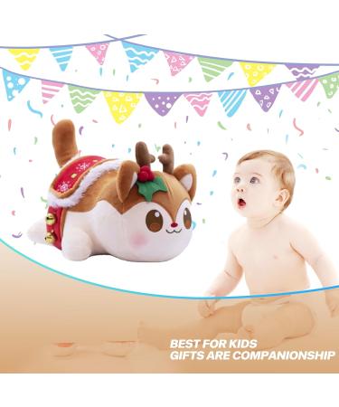 LAIBUY Cat Plush Pillow - Soft Kawaii Kitten Anime Hugging Pillow Cute Stuffed Animal Toy for Kids - Birthday and Christmas Gift (Deer) - Buy Online on GoSupps.com