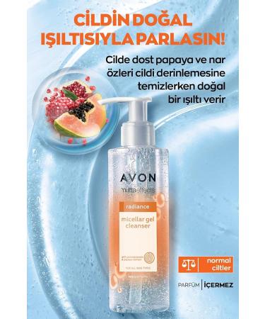 Avon Nutra Effects Radiance Micellar Gel Cleanser -195ml - Buy Online on GoSupps.com