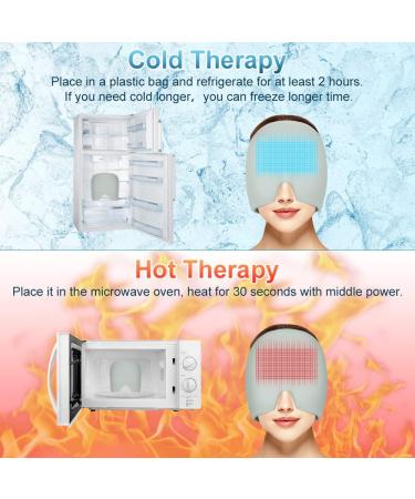 ACWOO Migraine Relief Cap - Reusable Hot Cold Therapy Head Wrap for Chronic Migraine & Headache Relief - Grey - Buy Online on GoSupps.com
