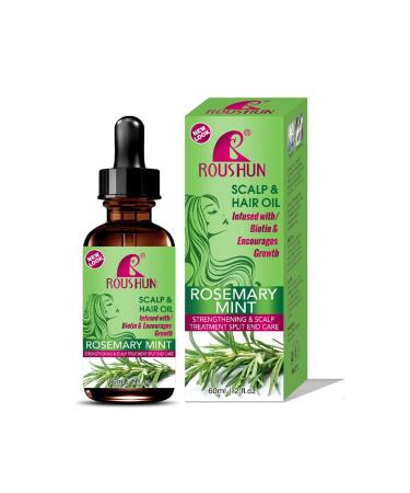 Rosemary Hair Oil for Scalp & Nourishes Light Weight Thickening Moisture and Hair Loss Regrowth Growth for Dry Damaged Hair Care