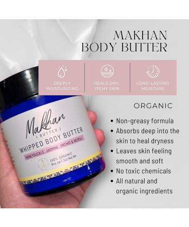 Buy Makhan Organic Whipped Body Butter - Honeysuckle Neroli Orchid & Jasmine Scented - All Natural No Preservatives Reiki Infused - International Shipping Available - Buy Online on GoSupps.com