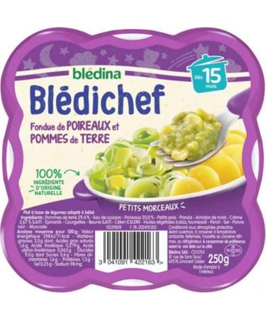 Bl dina Bledina Bl dichef Leek and Potato Fondue From 15 Months 250g