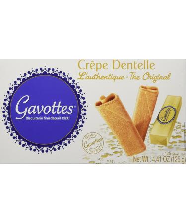 Gavottes Crepe Dentelle Cookies - 125 gr box (3 PACK) 4.41 Ounce (Pack of 3)
