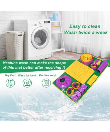 Interactive Sniffing Mat for Dogs - Boost Mental Stimulation & Slow Feeding - Yellow Purple Green - Buy Online on GoSupps.com
